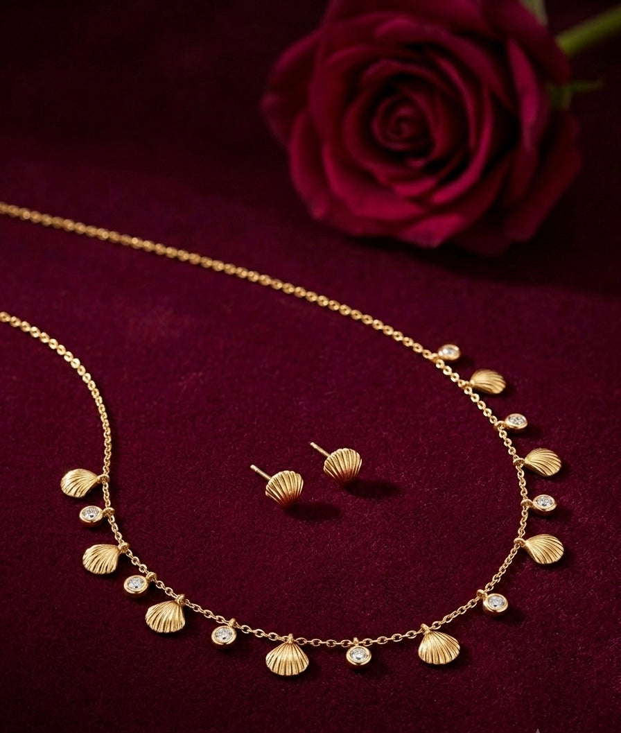 The Aurelia Marina Choker & Stud Set