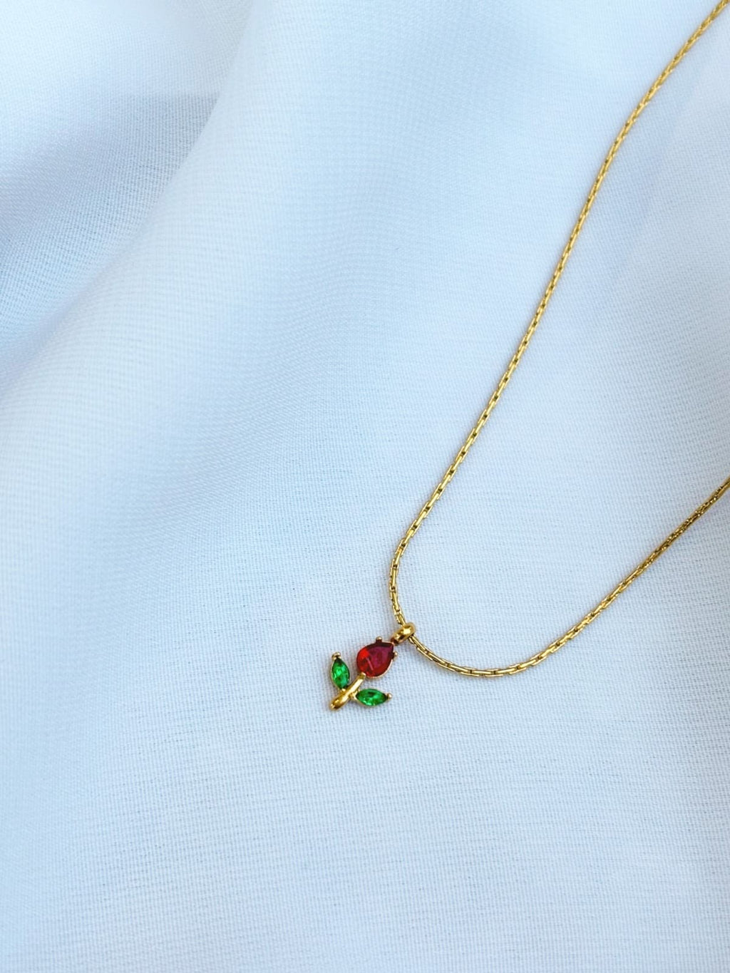 Mirchi Bloom Tulip Pendant Chain