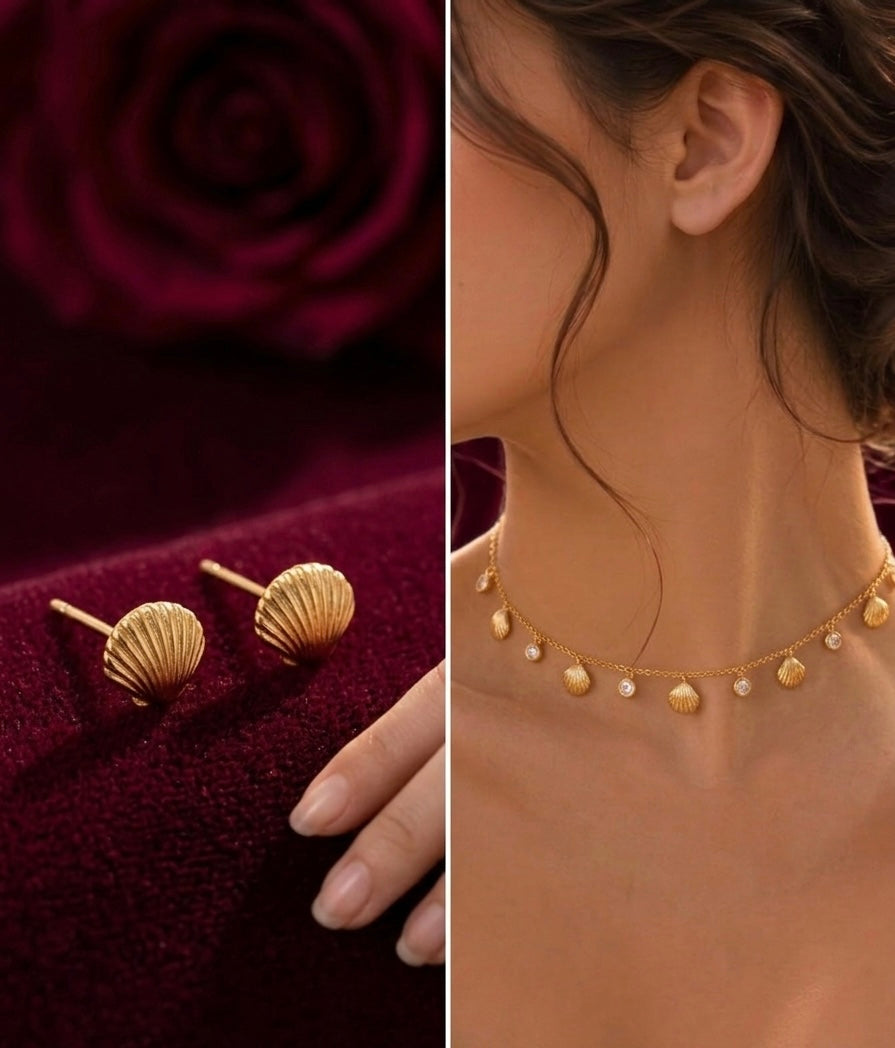 The Aurelia Marina Choker & Stud Set