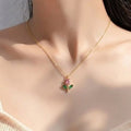 "Pataka Gulab" Pink Tulip Pendant Chain