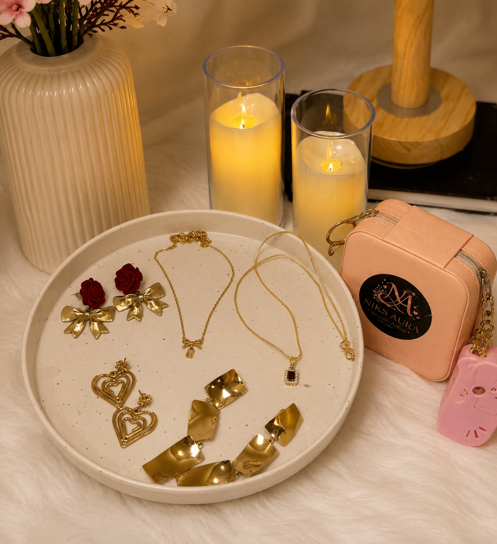Luxury Anti-Tarnish Jewelry Gift hamper with Organizer