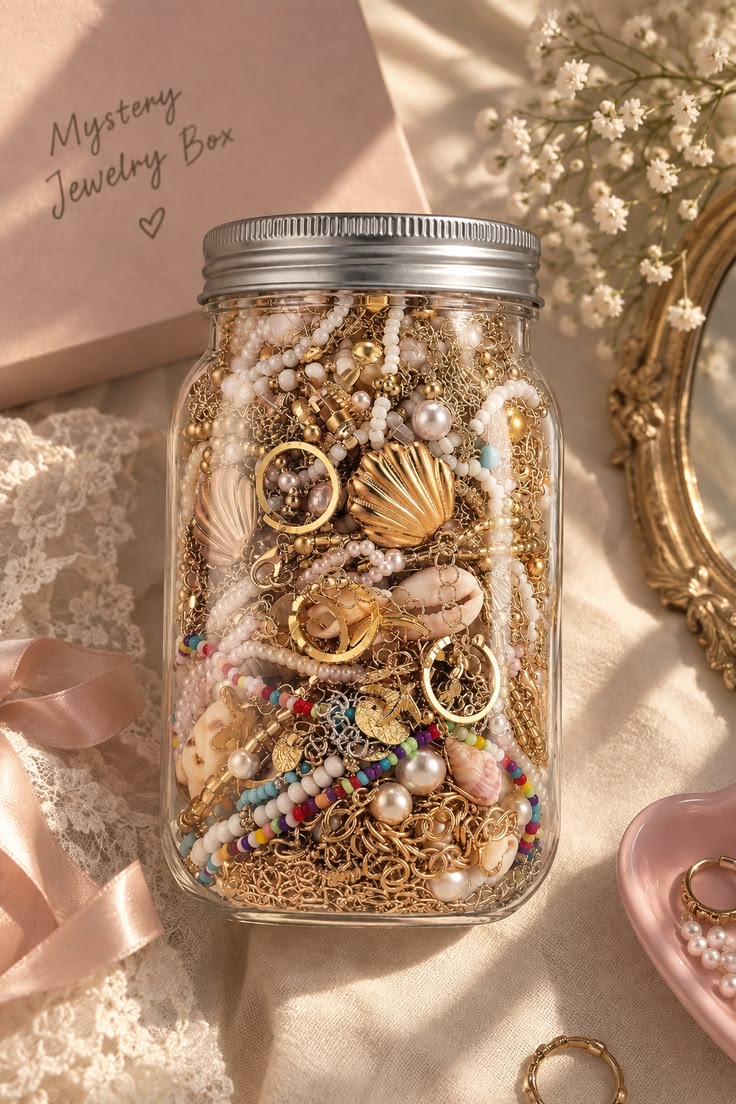 The Luxe Mystery Jewellery Jar – A Jar Full of Surprises! 🎀✨