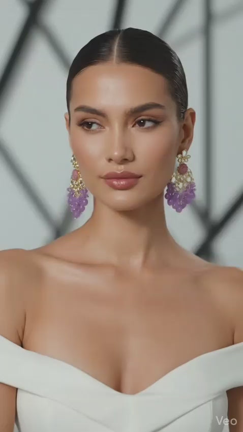 Royal lavender Earrings