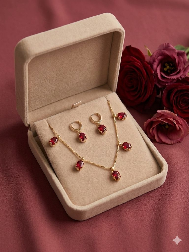 The "Lal Ishq" Ruby Radiance Set