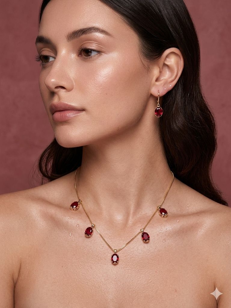 The "Lal Ishq" Ruby Radiance Set