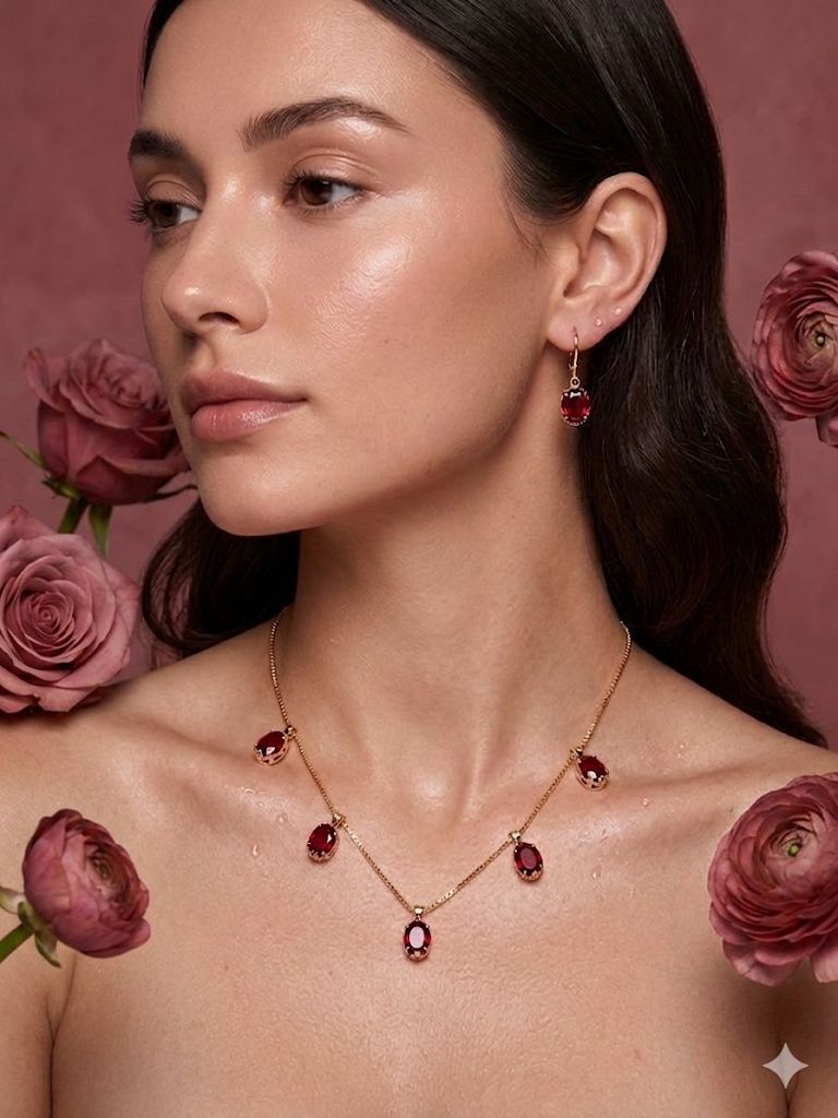 The "Lal Ishq" Ruby Radiance Set
